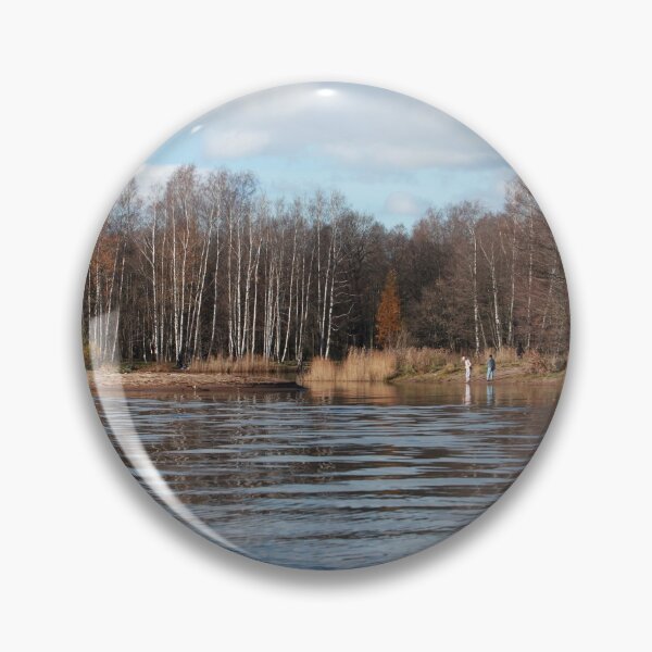 Item preview, autumn river bare trees designed and sold by mrivserg.