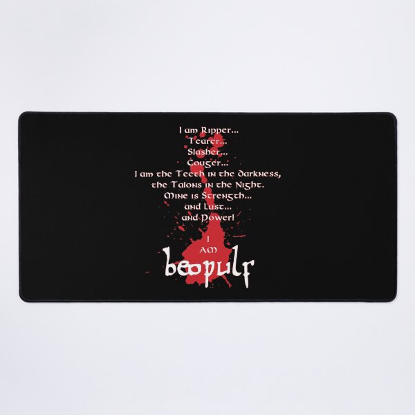 Item preview, Beowulf quote: Ripper, Tearer, Slasher, Couger... designed and sold by GaffaMondo.