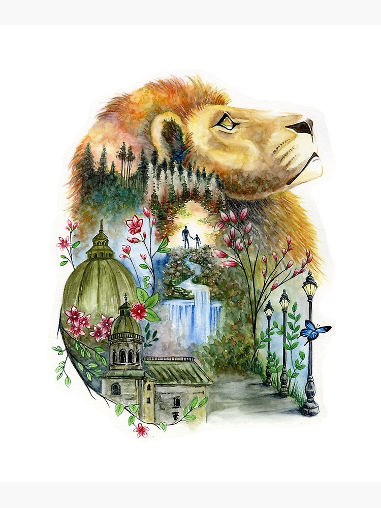 Narnia Aslan Printable Art C.S Lewis Lion Digital Print Art 