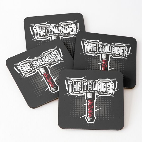 Item preview, I can feel  the thunder underneath my feet - funny quotes designed and sold by VichallanStudio.