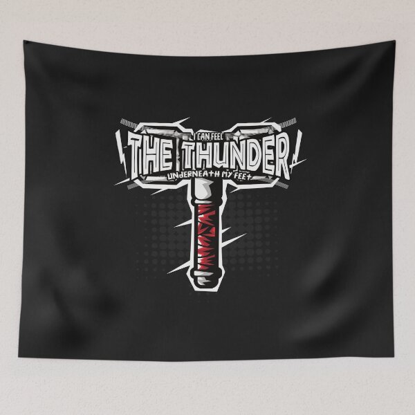 Item preview, I can feel  the thunder underneath my feet - funny quotes designed and sold by VichallanStudio.
