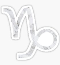 Marble Capricorn Sticker