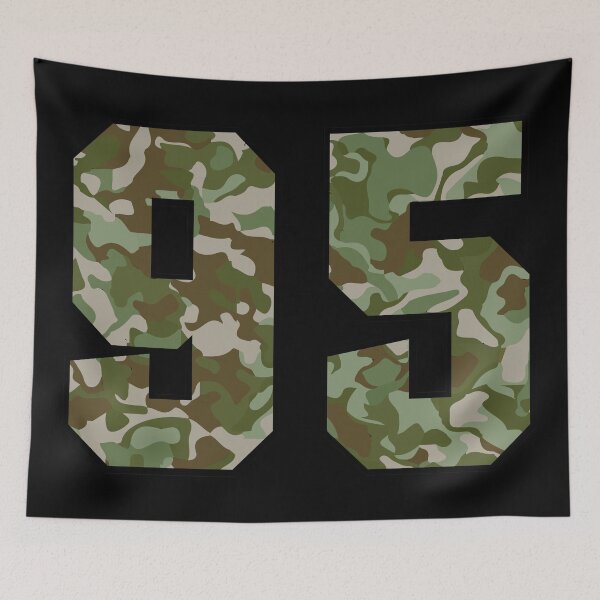 Item preview, Army Camo Number ninety-five Veteran Lucky Number 95 designed and sold by Urosek.