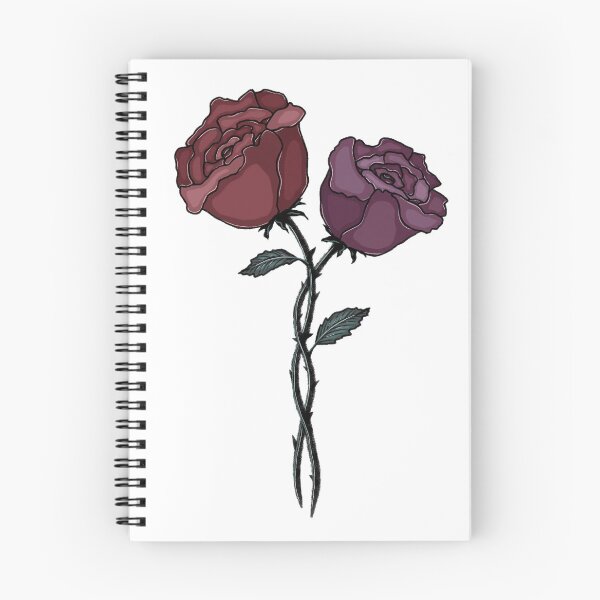 Item preview, Two roses with twisted stems designed and sold by PonderingMinds.