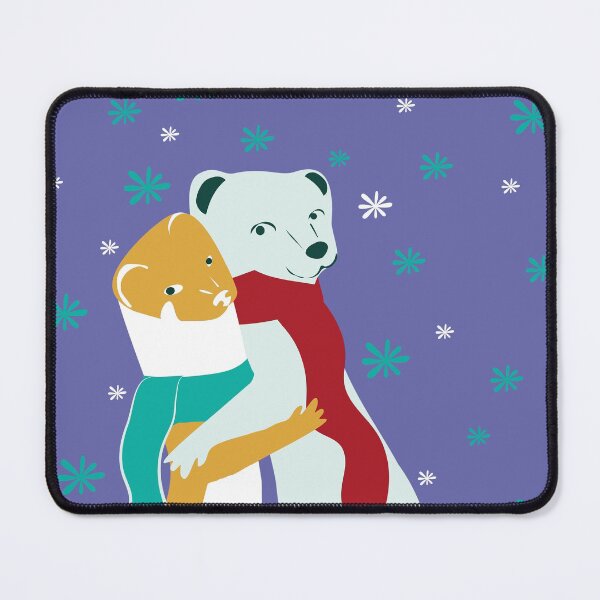 Item preview, Mustelid Christmas Weasel Hugs Very Peri designed and sold by belettelepink.