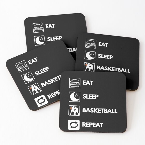 Item preview, Eat sleep basketball repeat designed and sold by ZygGDesign.