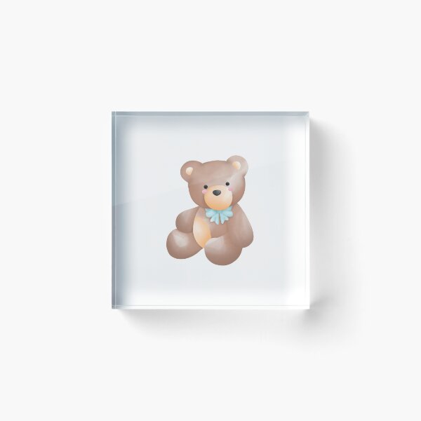 Item preview, Teddy Bear, It's A Boy Collection, Cute Watercolor Art Decor For Baby Boy & Girl designed and sold by DearSunny.