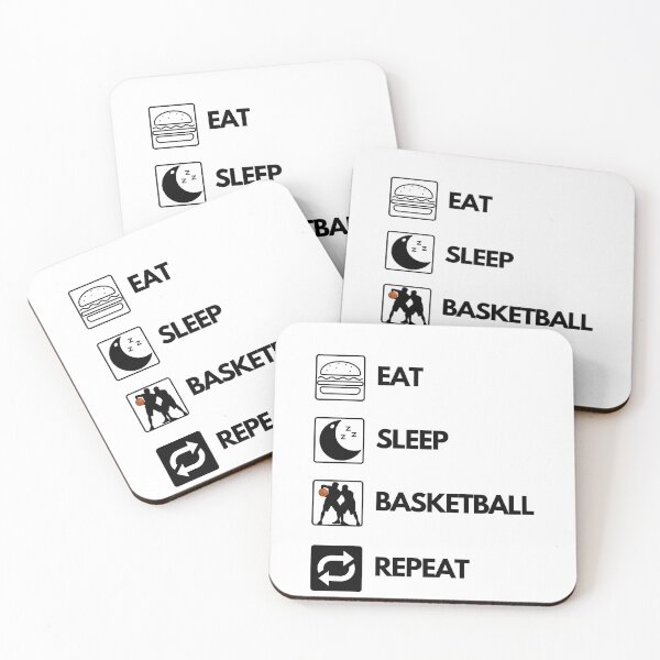 Item preview, Eat sleep basketball repeat designed and sold by ZygGDesign.
