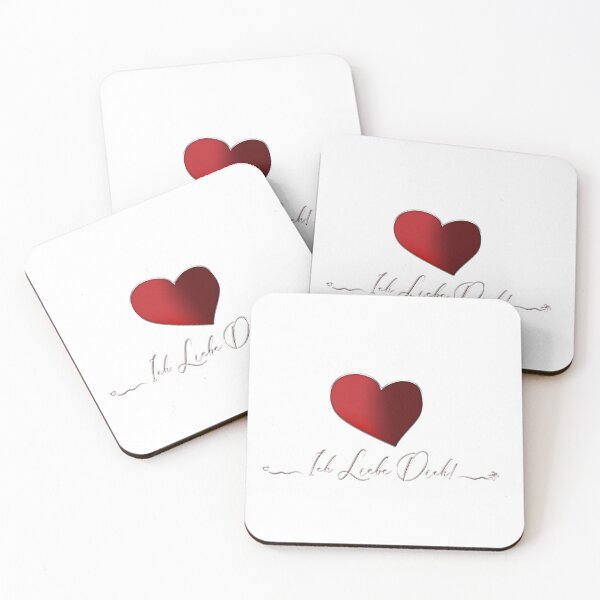 Item preview, Red Heart "Ich Liebe Dich!" designed and sold by MC Art Studio.