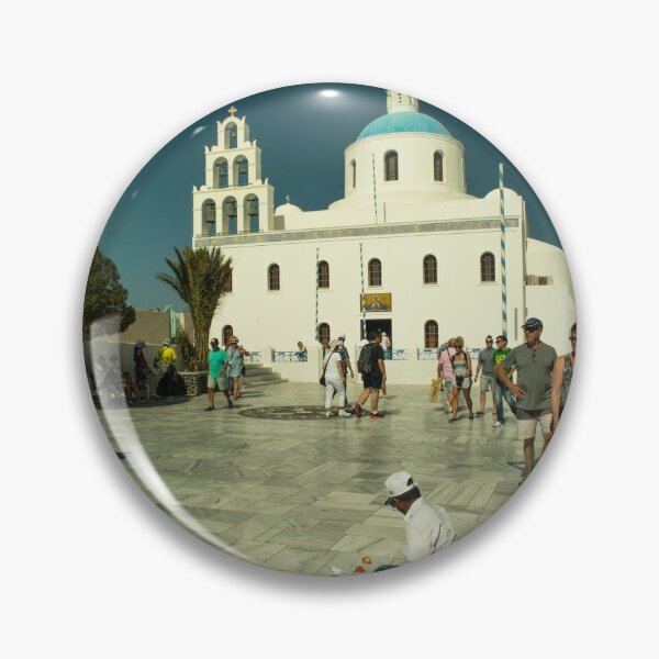 Item preview, Greek Orthodox Church in the village of Oia on the Island of Santorini  designed and sold by hawkie.
