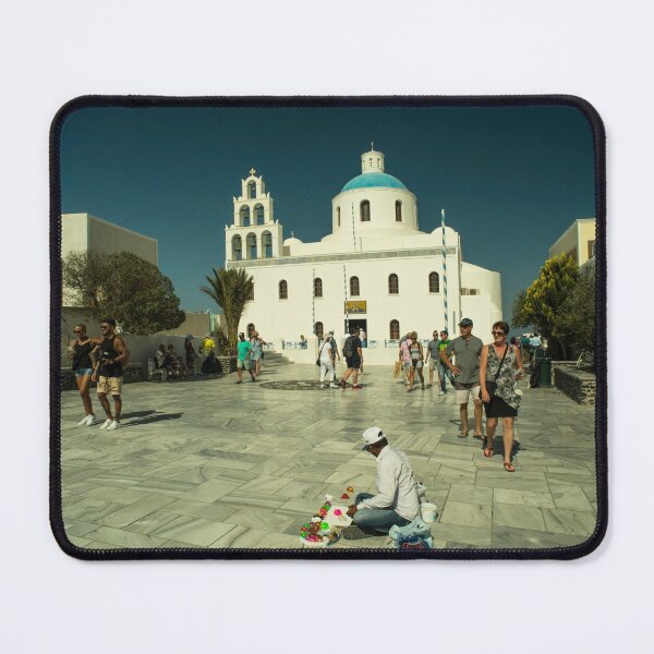 Item preview, Greek Orthodox Church in the village of Oia on the Island of Santorini  designed and sold by hawkie.