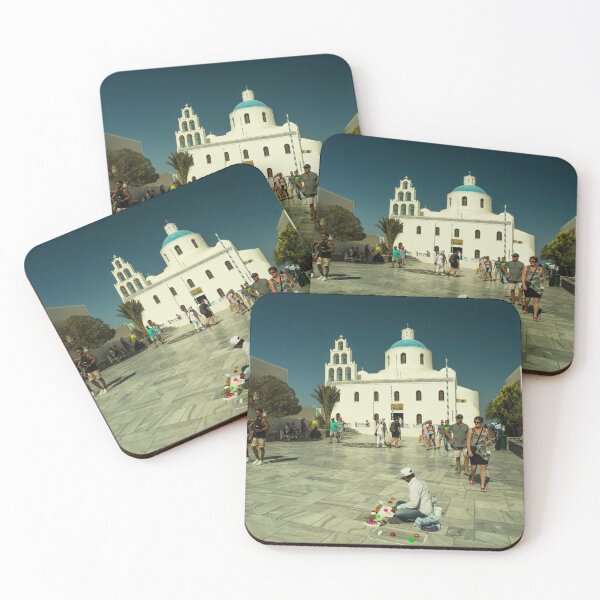 Item preview, Greek Orthodox Church in the village of Oia on the Island of Santorini  designed and sold by hawkie.