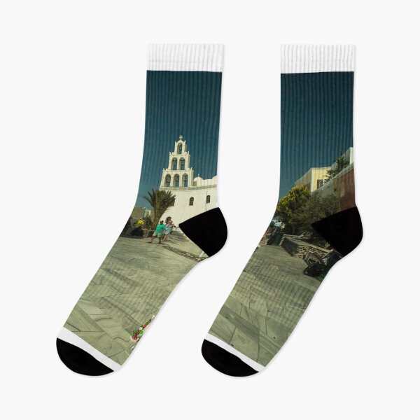Item preview, Greek Orthodox Church in the village of Oia on the Island of Santorini  designed and sold by hawkie.