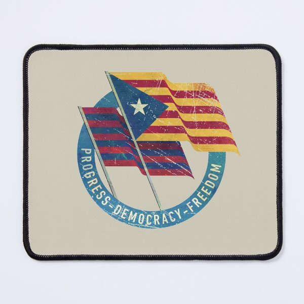 Item preview, Barcelona Dual Flags Vintage Emblem designed and sold by Lidra Zehcnas.