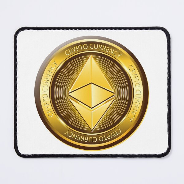 Item preview, Ethereum crypto currency gold coin designed and sold by ZieProject.
