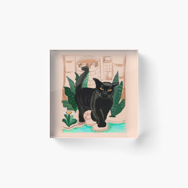 Item preview, Black cat spa. Cat themed gifts for women, men and children designed and sold by Artonmytee.