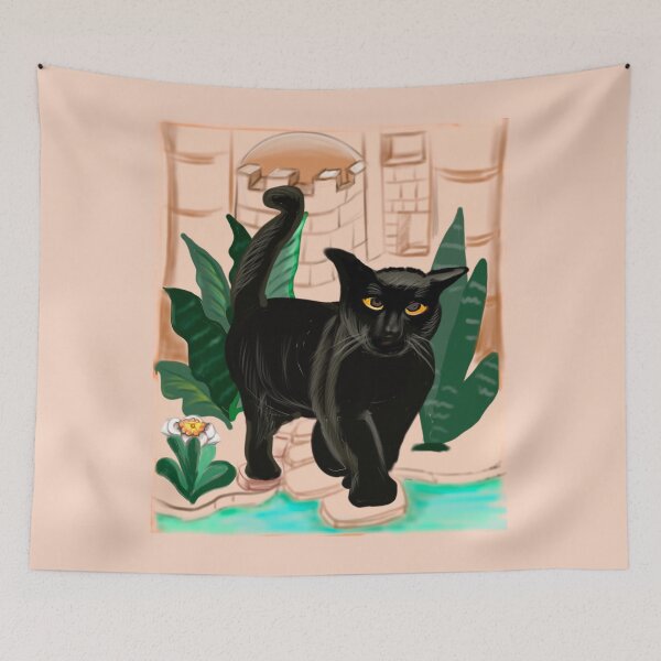 Item preview, Black cat spa. Cat themed gifts for women, men and children designed and sold by Artonmytee.