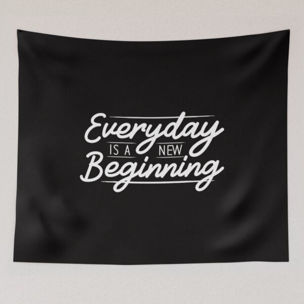 Item preview, Everyday Is A Beginning - Inspirational Positive Quote designed and sold by Zyphrost ★★★★★ (✔).