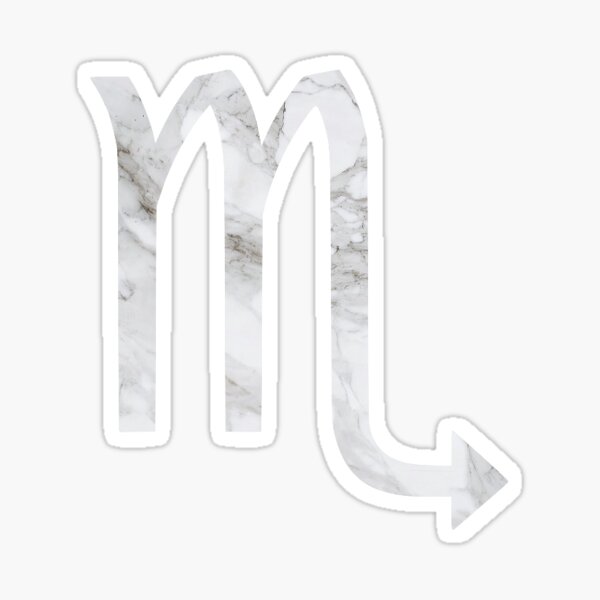 Marble Scorpio Sticker