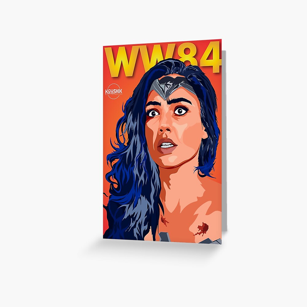 "Wonder Women 1984 Vector Illustration" Greeting Card For Sale By ...