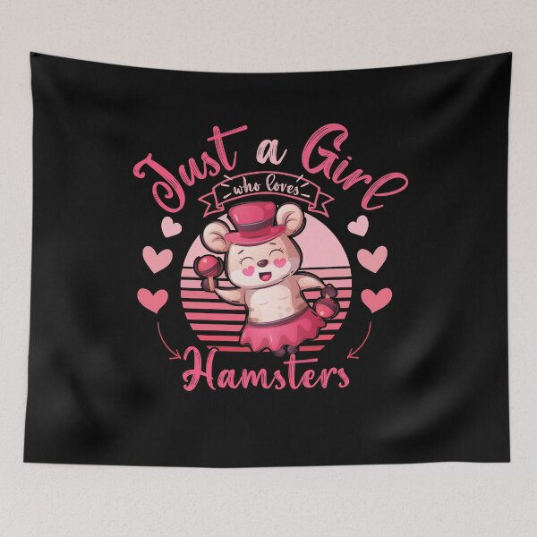 Item preview, Just a Girl Who Loves Hamsters Funny Retro Women & Kids Hamster Gift designed and sold by Usoubmaster.
