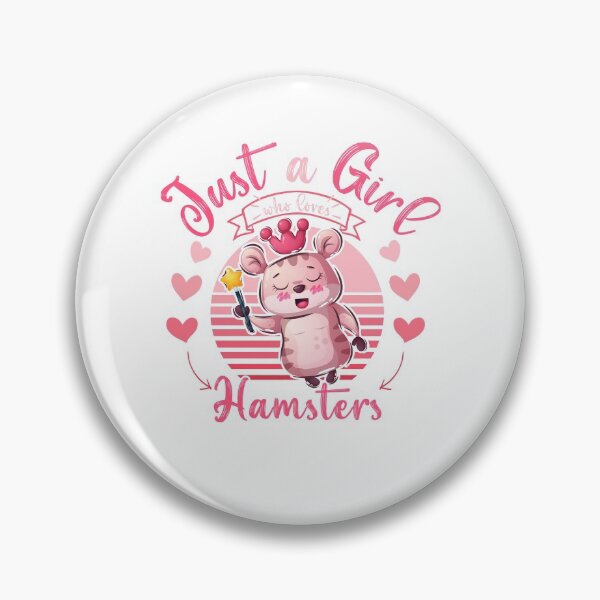 Item preview, Just a Girl Who Loves Hamsters Funny Retro Women & Kids Hamster Gift designed and sold by Usoubmaster.