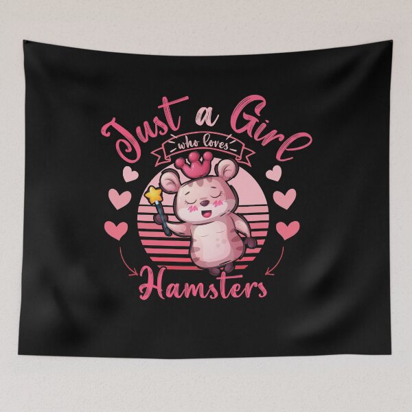 Item preview, Just a Girl Who Loves Hamsters Funny Retro Women & Kids Hamster Gift designed and sold by Usoubmaster.