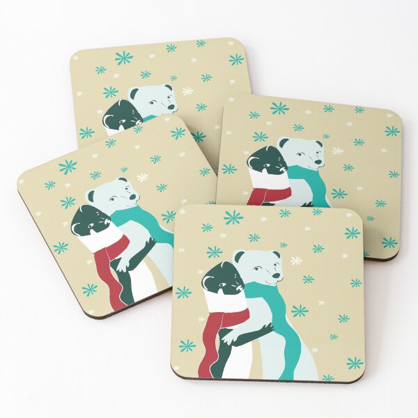 Item preview, Mustelid Christmas Weasel Hugs cream designed and sold by belettelepink.