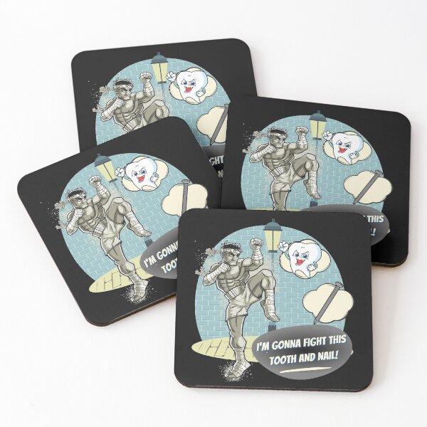 Item preview, Im Gonna Fight This Tooth And Nail-Comic-Pun-Idioms-Play On Words designed and sold by SighFly52.