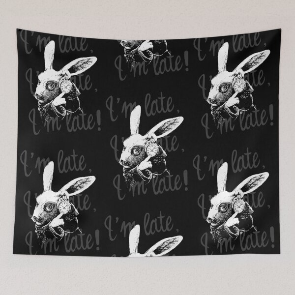 Item preview, White rabbit: i’m late, i’m late, i’m late! designed and sold by Sandarmi Artwork.