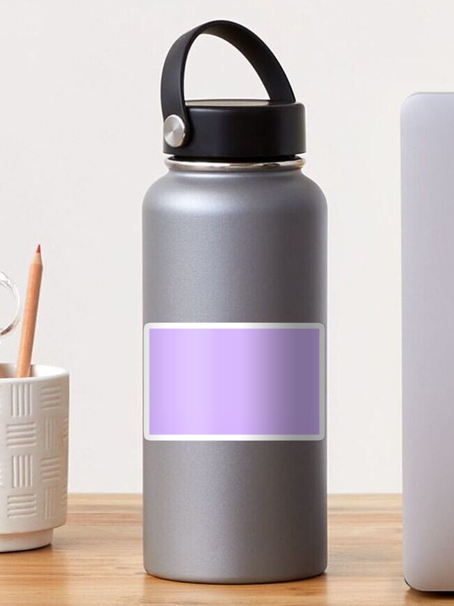 Solid Light Purple Water Bottle by NewburyBoutique