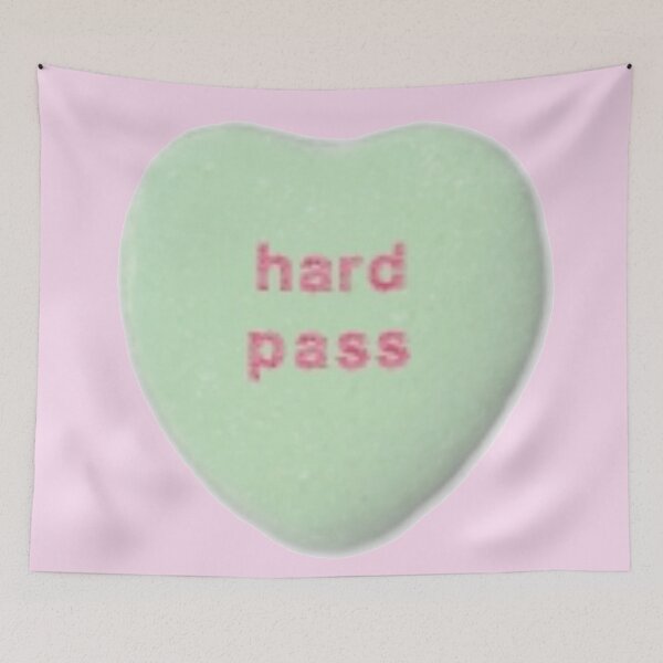 Item preview, valentines day hard pass heart candy funny designed and sold by Gossip Rag.