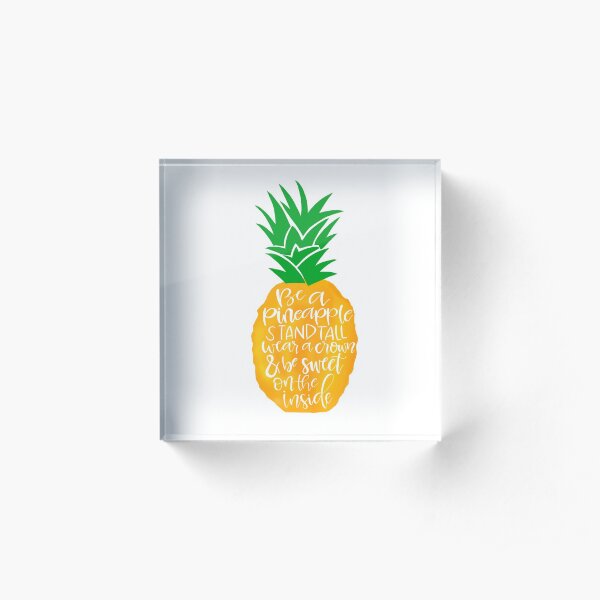 Pineapple Acrylic Block