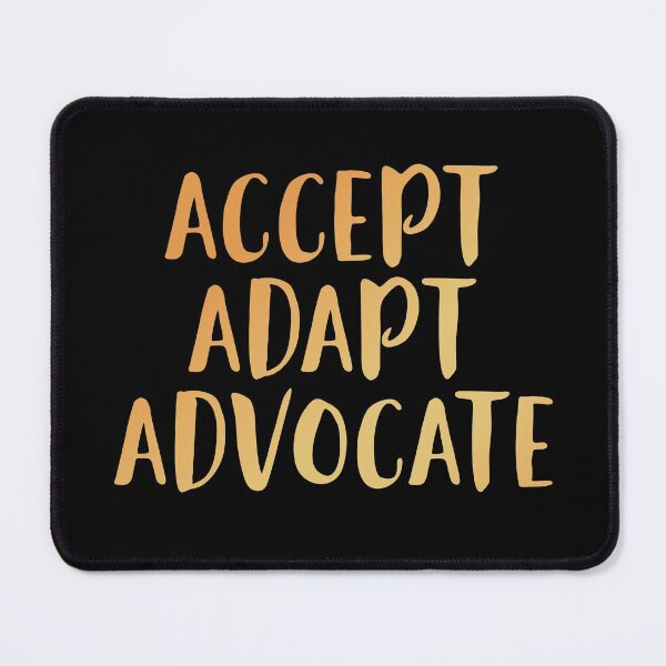 Item preview, Accept Adapt Advocate - Autism Awareness designed and sold by edwinvisuals.