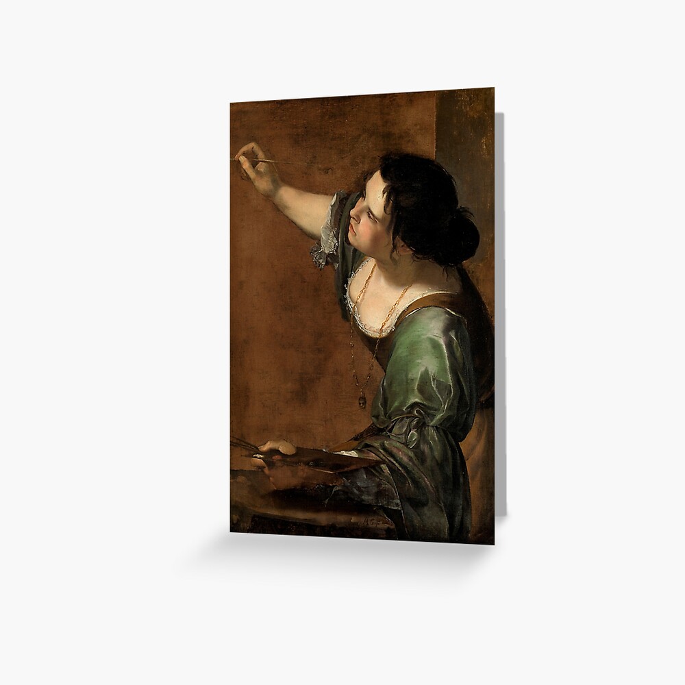 Tarjetas De Felicitaci N Artemisia Gentileschi Autorretrato Como Alegor A De La Pintura De