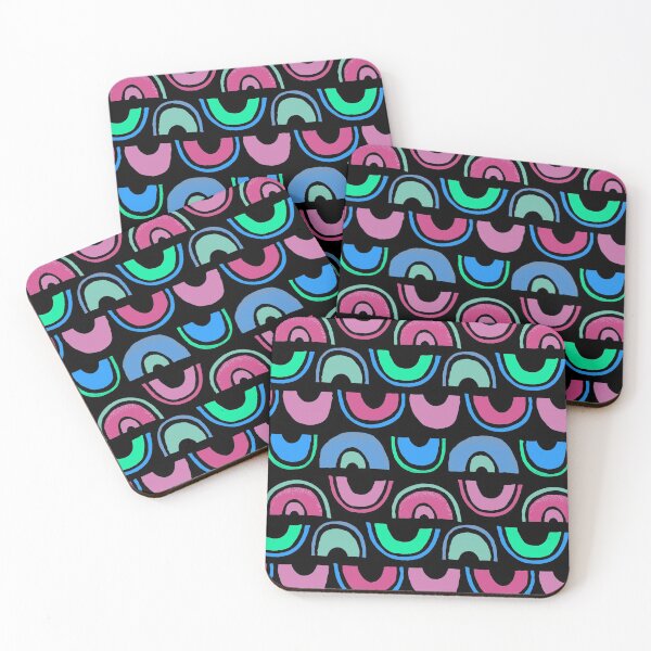 Item preview, Rainbow Abstract Pattern In Pink, Green And Blue designed and sold by DEC02.