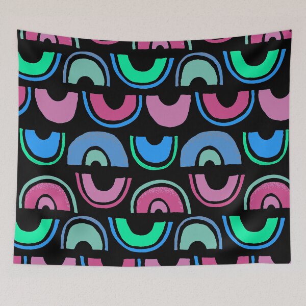 Item preview, Rainbow Abstract Pattern In Pink, Green And Blue designed and sold by DEC02.