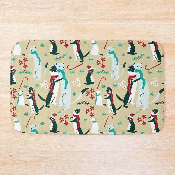 Item preview, Mustelid Christmas Weasel Hugs cream designed and sold by belettelepink.