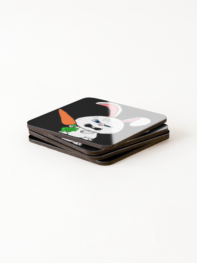 Thumbnail 4 of 5, Coasters (Set of 4), Angry Rabbit designed and sold by imphavok.