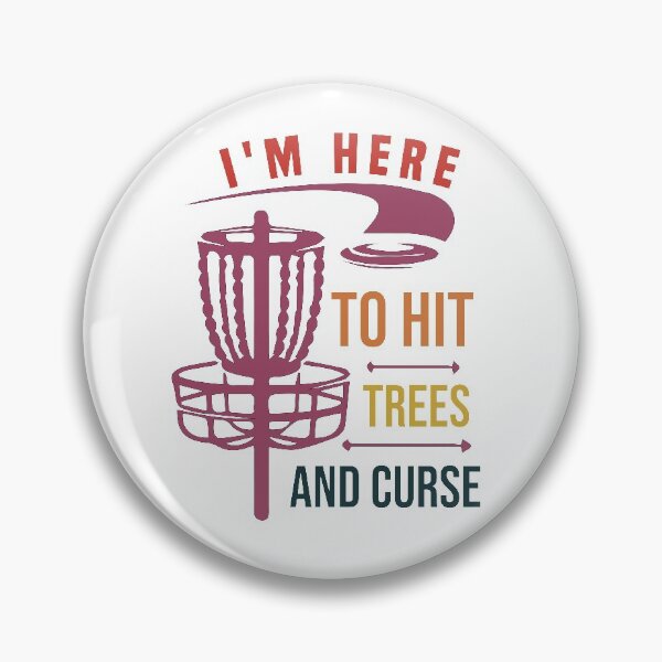 Artikelvorschau, Ich bin hier, um lustige Discgolf-Frisbee-Zitate zu schlagen und zu fluchen entworfen und verkauft von Shorim.