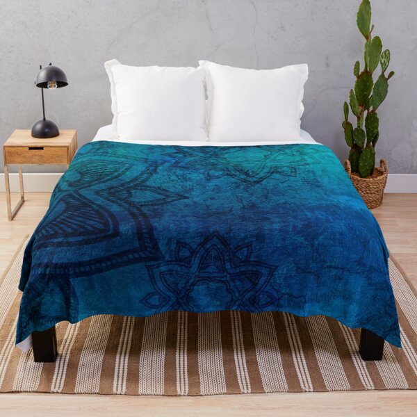 Item preview, Blue Distressed Mandala Design designed and sold by imphavok.