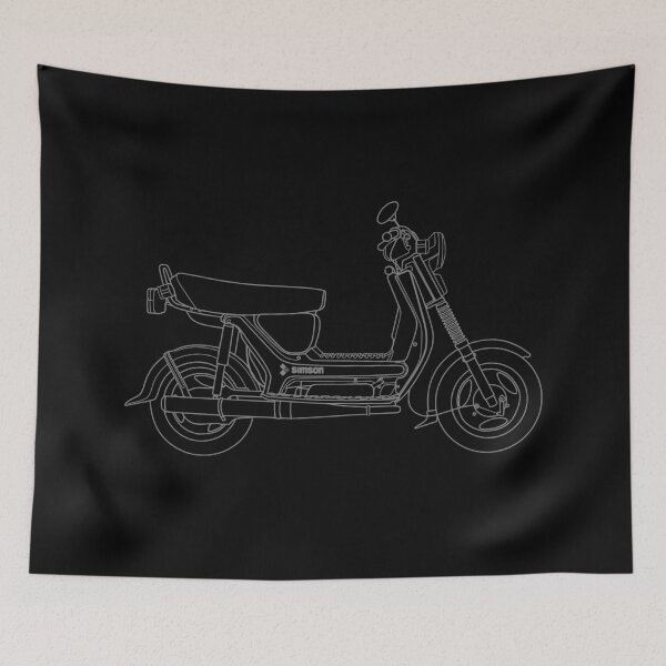 Item preview, Simson SR50 motorbike two stroke best t-shirt design designed and sold by EdimDesign.