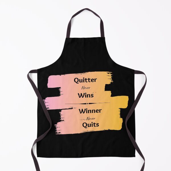 Item preview, Quitter never wins, Winner never quits - Success Motivational Quotes designed and sold by DigitalArtTrend.