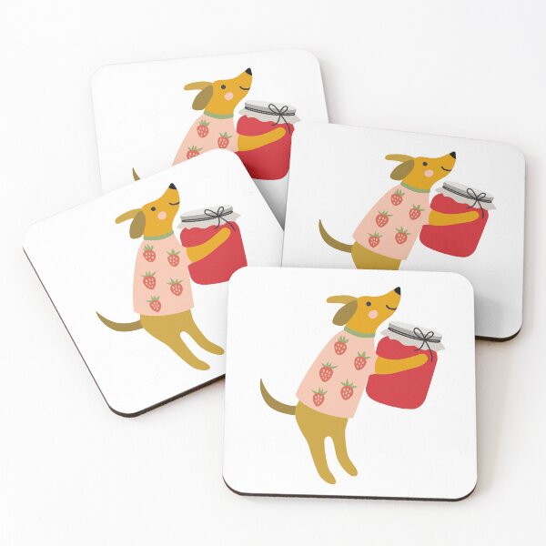 Item preview, Sweet puppy and strawberry jam designed and sold by Darina Gulbina.