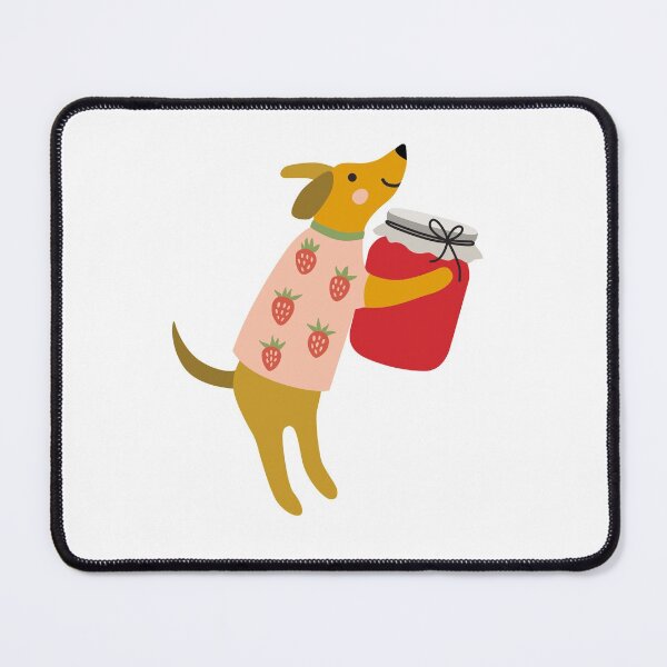 Item preview, Sweet puppy and strawberry jam designed and sold by Darina Gulbina.