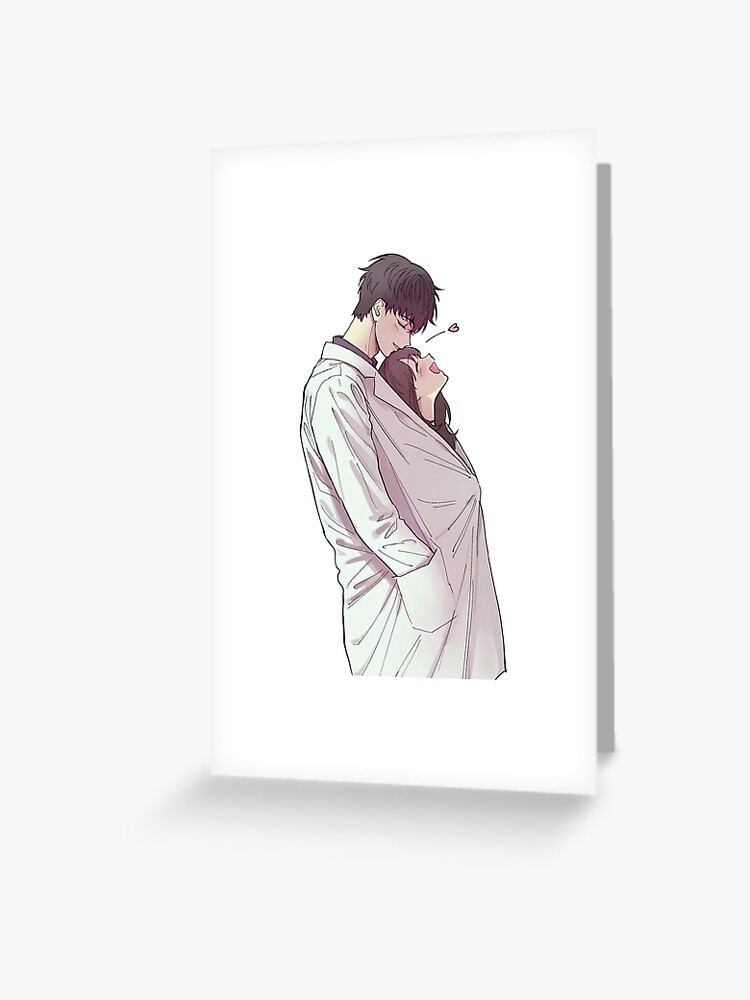 Anime Couple Greeting Cards for Sale