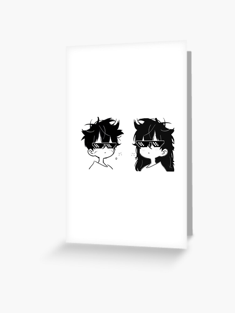 Anime Couple Greeting Cards for Sale