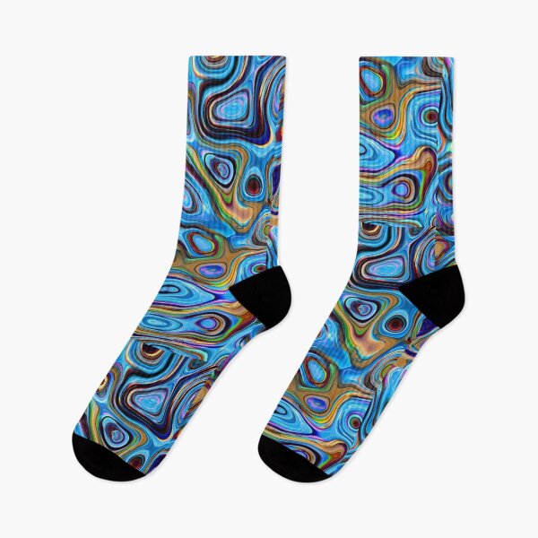 Item preview, Abstract Orange Marble Blue Violet Purple Pattern designed and sold by DSACreative.