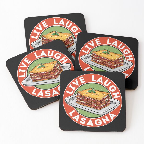 Item preview, Live laugh lasagna sticker designed and sold by Endless Drive FM.