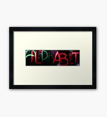 Alphabet Framed Print